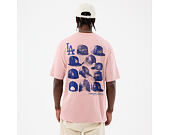T-Shirt New Era - MLB Cap Graphic Oversized Tee - LA Dodgers - Pink Rouge