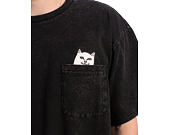 T-Shirt Lord Nermal Pocket Tee (Black Vintage Wash)