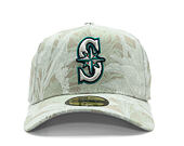Kappe New Era - MLB Three Looms "Leafy Palm" 59FORTY A-Frame - Seattle Mariners - Stone