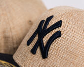 Kappe New Era - MLB "Summer Twine" 59FIFTY - NY Yankees - Team Color / Open Market Tan