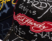 Kappe Ed Hardy - Don Denim 5 Panel Trucker Cap