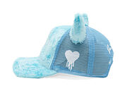 Kappe Reflection Luxury Horny Cap - Baby Blue Horns