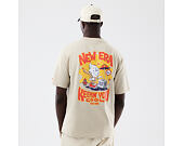 T-Shirt New Era - Branded Food Character Oversized Tee - Stone