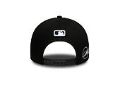 Kappe New Era - MLB Side Script 9FORTY M-CROWN - Chicago White Sox - Black
