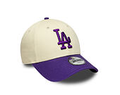 Kinder Kappe New Era - MLB League Essential 9FORTY - LA Dodgers - Cream / Purple