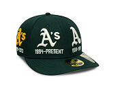 Kappe New Era - MLB IMAGE DROP All-Over 59FIFTY Low Profile - Oakland Athletics - Green