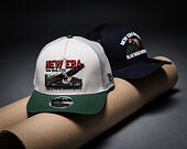 Kappe New Era - Branded Graphic 9FORTY M-CROWN A-Frame Trucker - Cream / Cilantro Green