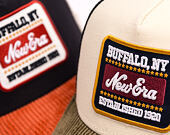 Kappe New Era - Branded Patch Cord 9FORTY A-Frame Trucker - Cream / New Olive