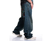Hose Ed Hardy - Mens Fireball Dragon Dirty Wash Xxtra Denim Trousers Jeans - Green Tint