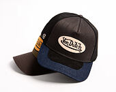 Kappe Von Dutch - Trucker - Denim Visor Patch Premium - Black / Navy