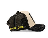 Kappe Capslab - Lucky Luke Trucker - Gun Twirl Distressed Patch - Cream / Black
