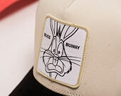 Kappe Capslab - Looney Tunes Trucker - Bugs Bunny Line Art Suede Visor - Off White / Black