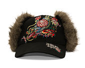 Kappe Ed Hardy - Crawling Dragon Trapper - Black