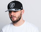 Kappe New Era Cotton Block 3 Oakland Raiders Schwarz/Grau Snapback