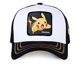 Kappe Capslab - Trucker Pokémon - Pikachu - Black / White