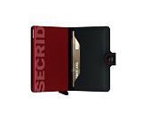 Geldbörse Secrid Miniwallet Matte Black & Red