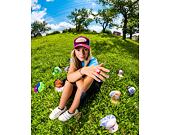 Kappe Von Dutch Boston Trucker Baumwoll-Twill Lila/Hellblau