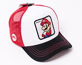 Kappe Capslab Trucker - Super Mario CL/SMB/1/MAR Weiß / Rot