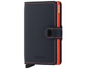 Geldbörse Secrid Miniwallet Matte Nightblue & Orange