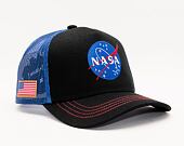 Kappe Capslab NASA A-Frame Trucker CL/NASA/1/NAS4 Black / Royal Blue