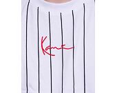 T-Shirt Karl Kani - Small Signature Pinstripe Tee - White/Black