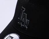 Kappe New Era - MLB Black on Black 9FORTY Trucker - LA Dodgers - Black