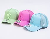 Kinder Kappe New Era 9FORTY Kids A-Frame Trucker MLB Tonal Mesh - NY Yankees - Bright Green