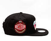Kappe Mitchell & Ness NBA Conference Patch Snapback Hwc San Antonio Spurs Schwarz