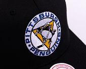 Kappe Mitchell & Ness - Team Ground 2.0 Pro Snapback - Pittsburgh Penguins - Black