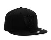 Kappe New Era 9FIFTY NFL Black on Black Las Vegas Raiders Snapback