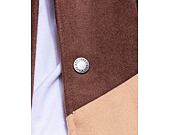 Jacke Karl Kani Retro Patch Wavy Block College Jacket braun/sand/off white