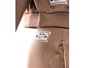 Damen Trainerhose New Era Arch Wordmark Joggers Ash Brown / White