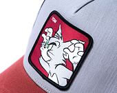 Kappe Capslab Tom and Jerry Trucker - Scary Tom - Grau / Schwarz / Braun