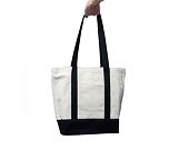 Tasche New Era MLB Premium Tote Bag - NY Yankees - Ivory / Black