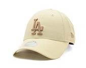 Damen Kappe New Era - 9FORTY League Essential - LA Dodgers - Beige / Camel