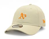 Kappe New Era - 9FORTY Summer Washed - Oakland Athletics - Off White / Orange
