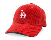 Damen Kappe New Era - 9FORTY Cord - LA Dodgers - Rust / Fondant Pink