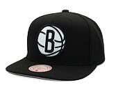 Kappe Mitchell & Ness - Evergreen Black/White Snapback - Brooklyn Nets - Black
