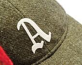 Kappe New Era - 9FIFTY Retro Crown Harris Tweed - Oakland Athletics - New Olive