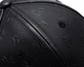 Kappe New Era - 9FORTY Faux Leather Monogram - NY Yankees - Black