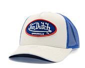 Kappe Von Dutch - Trucker Boston - Caps - Suede - Blue/ Cream