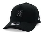Kappe New Era - MLB Metallic Patch 9FORTY A-Frame - NY Yankees - Black / Silver