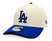 Kappe New Era - MLB Color Block 9FORTY - LA Dodgers - Cream / Light Royal
