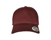 Kappe Yupoong 5-Panel Curved Classic Snapback burgundy