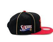 Kappe Mitchell & Ness - Philadelphia 76Ers - Pipe Snapback Hwc - Black