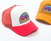 Kinder Kappe New Era - Branded Adventure Patch 9FORTY Trucker - Coral / White