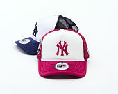 Kappe New Era - MLB World Series 9FORTY Trucker - NY Yankees - Cherry / White