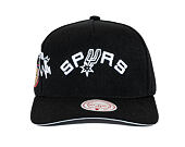 Kappe Mitchell & Ness - NBA Born To Win Pro Snapback HWC - San Antonio Spurs - Black
