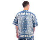 Trikot Karl Kani - Kani Paisley Denim Baseball Shirt - Blue