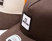 Kappe Brixton - Alpha Block Np C Mp Trucker Hat - Brown/Brown